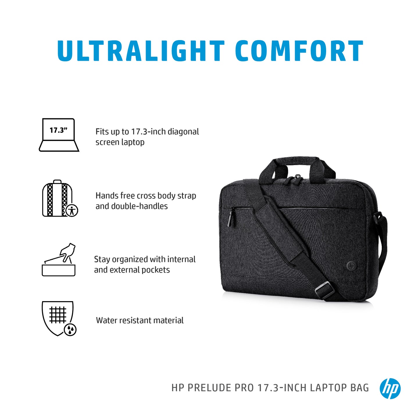 HP INC. 17.3 inch Prelude Laptop Bag - Grey