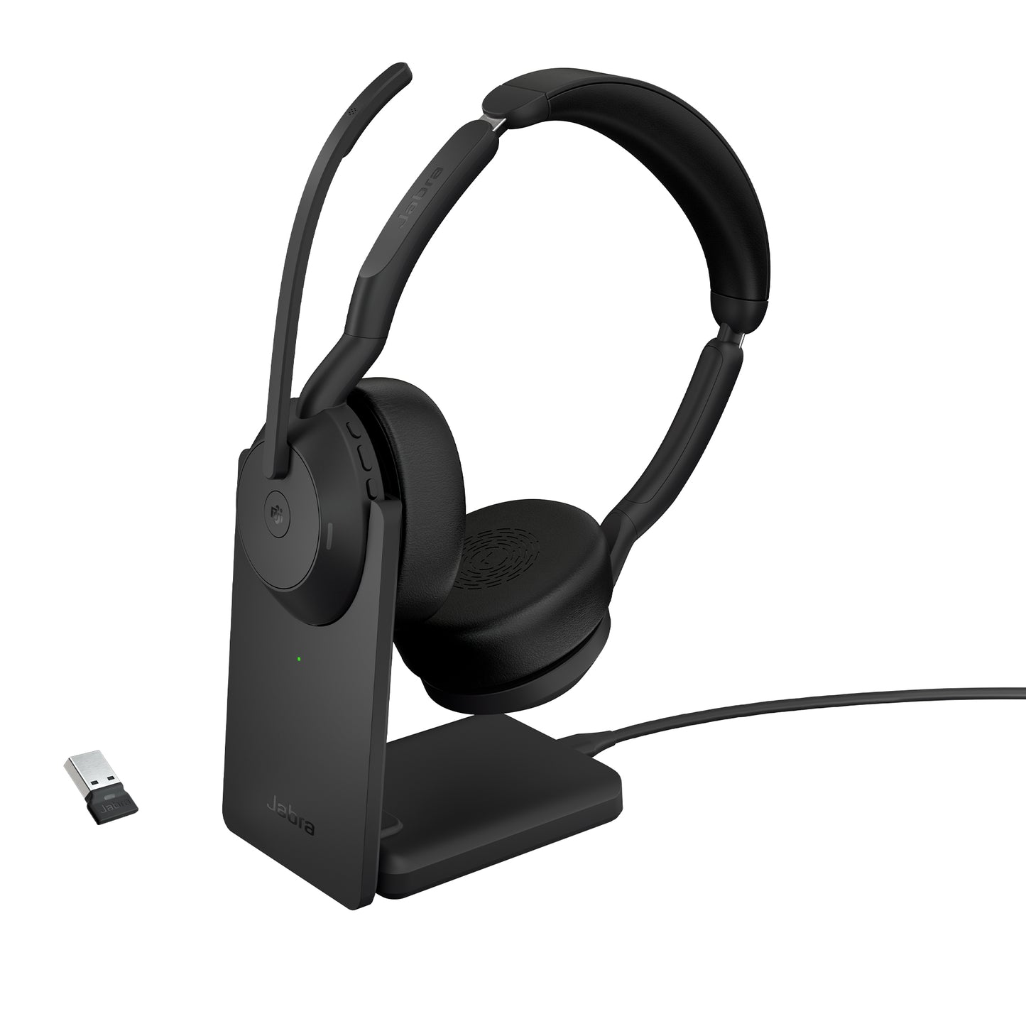 JABRA Evolve2 55 - MS Stereo - Headset - USB-A - with charging stand
