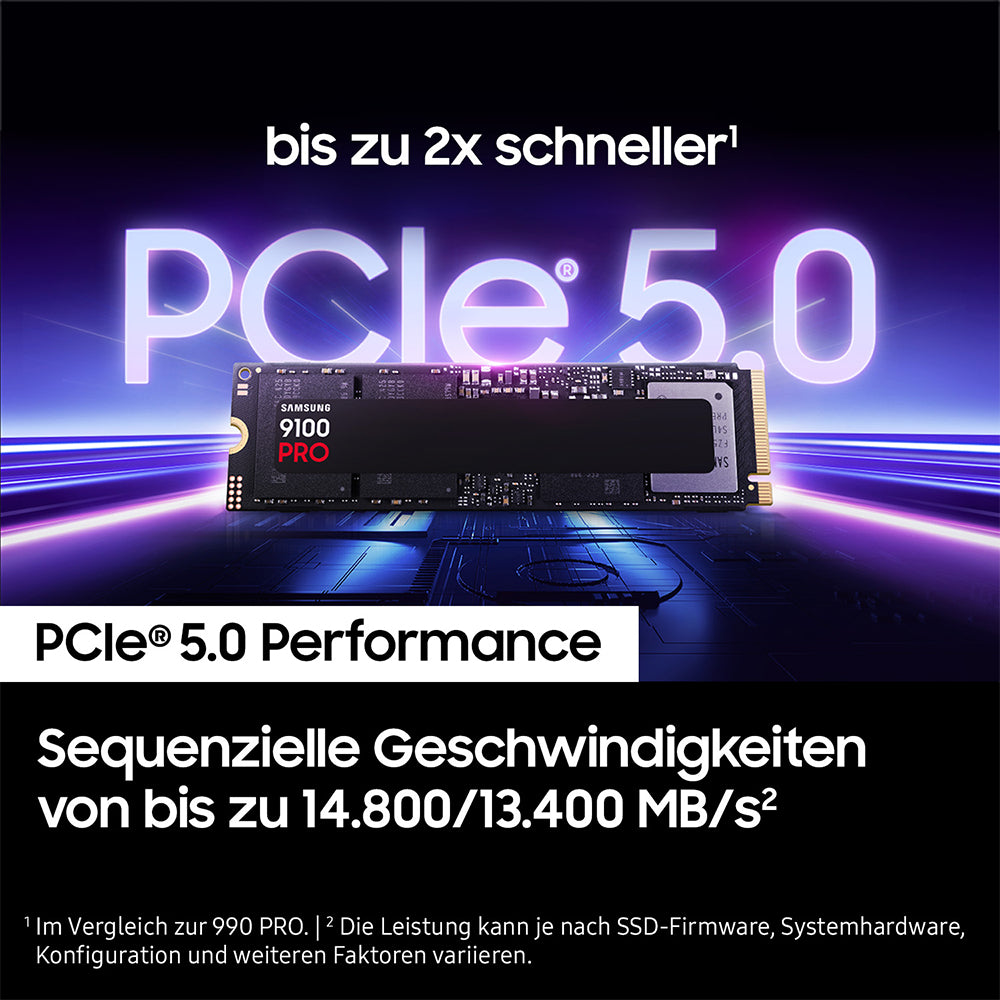 SAMSUNG 9100 PRO PCIe 5.0 x4 NVMe M.2 SSD 4TB