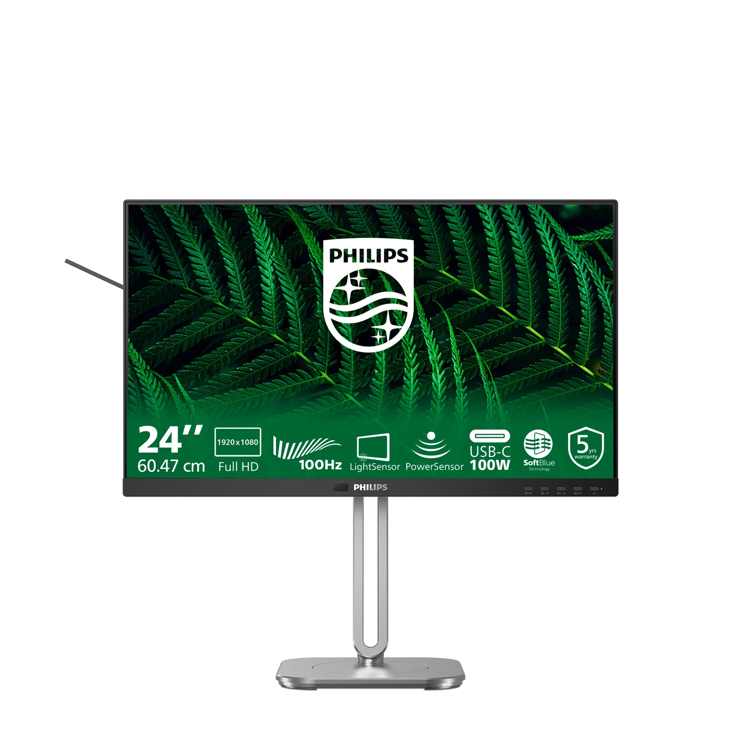 PHILIPS 5000 series 24 inch - 1920 x 1080 - Full HD - LCD - Black