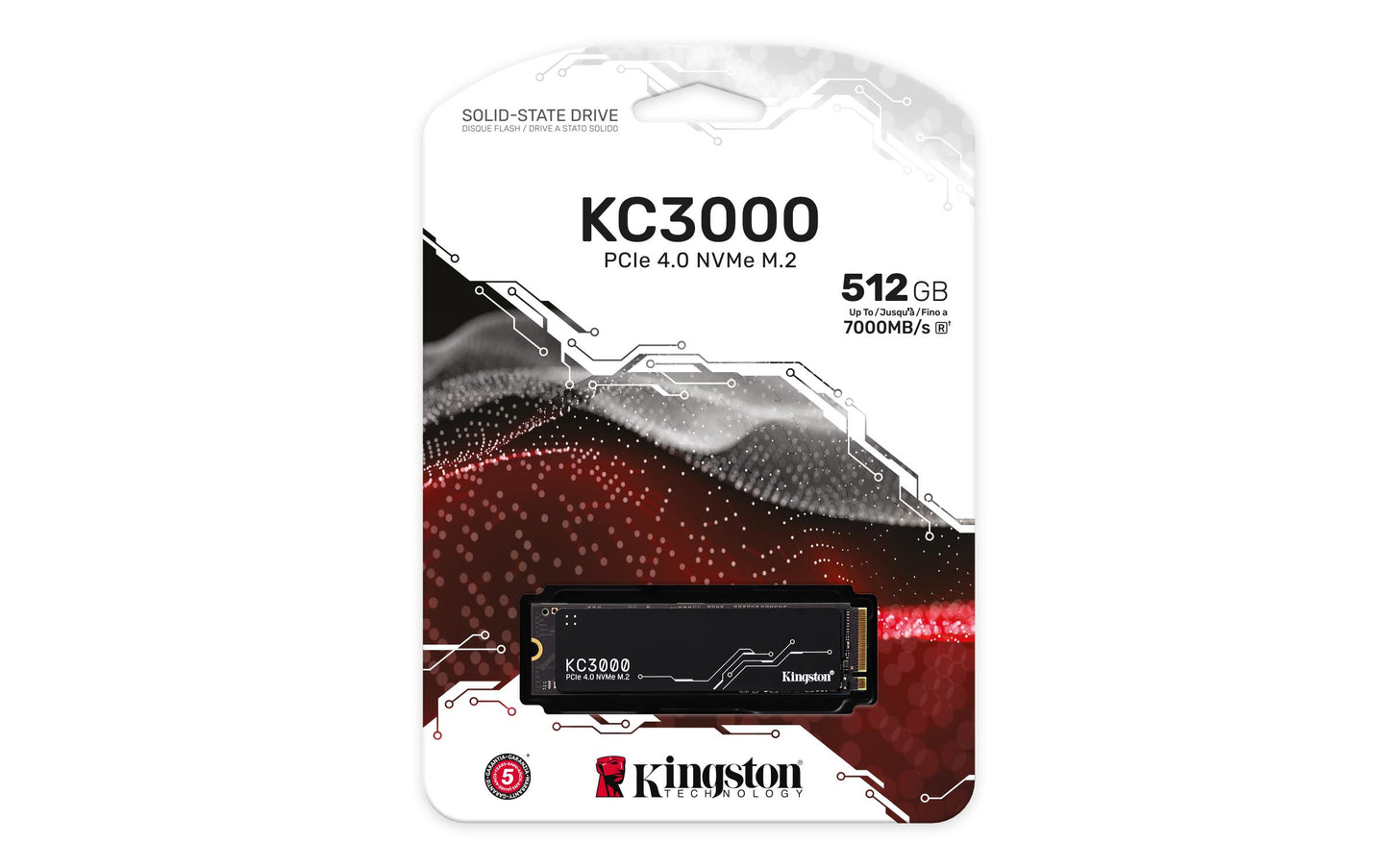 KINGSTON KC3000 NVMe 512GB SSD - M.2 2280 - PCIe 4.0 x 4