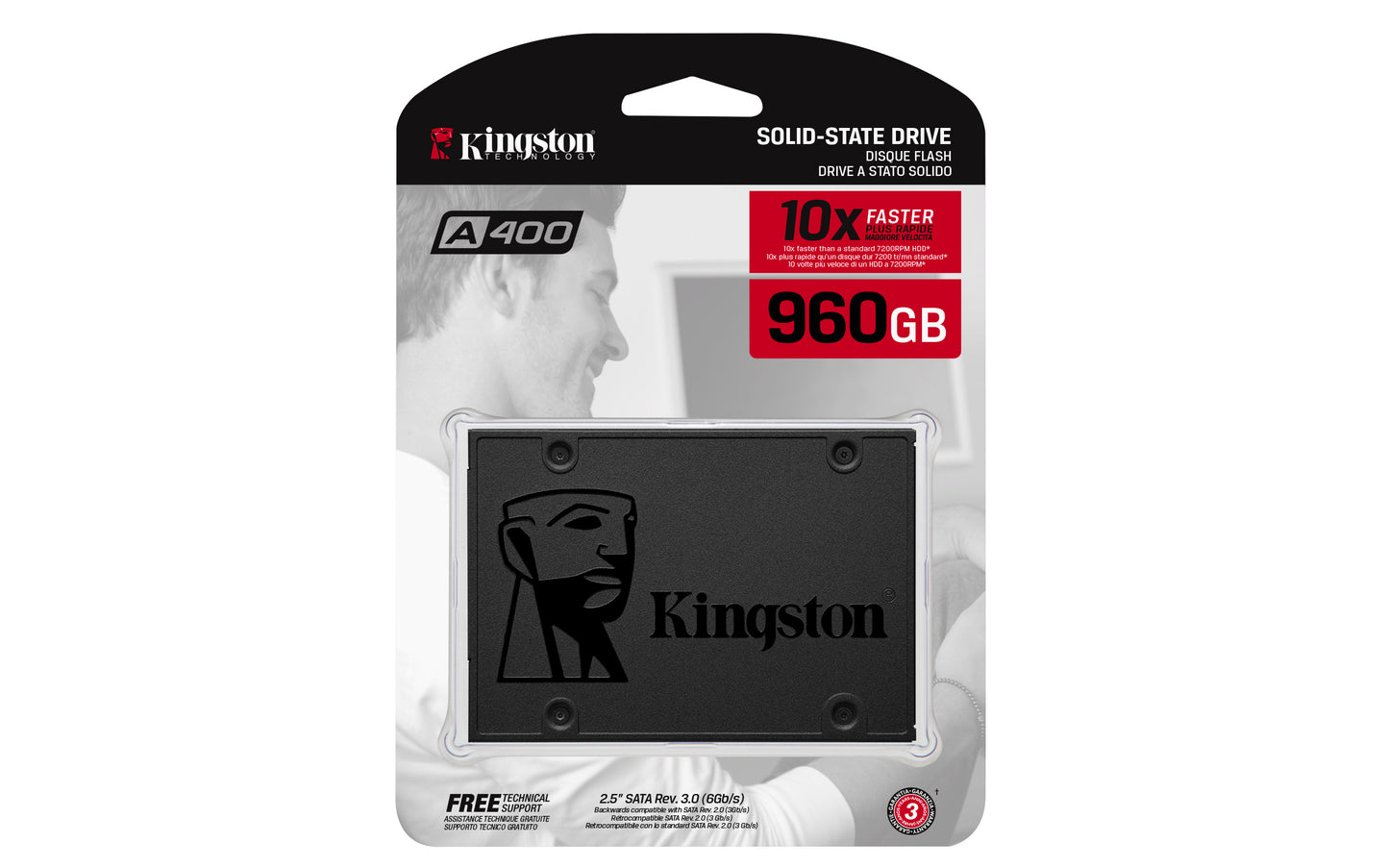 KINGSTON A400 960GB SSD - 2.5 inch - SATA 6Gb/s