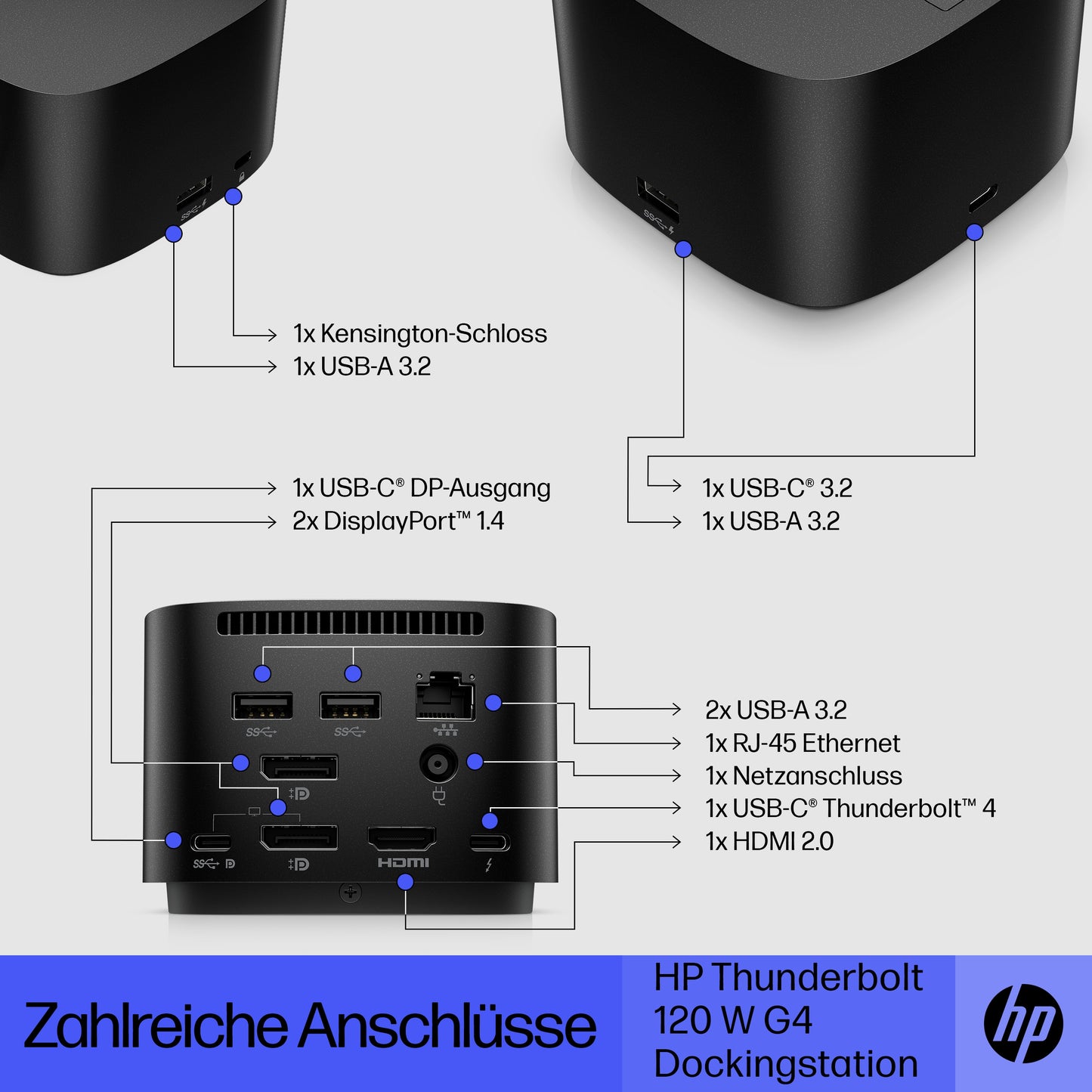 HP INC. Thunderbolt Dock 120W G4