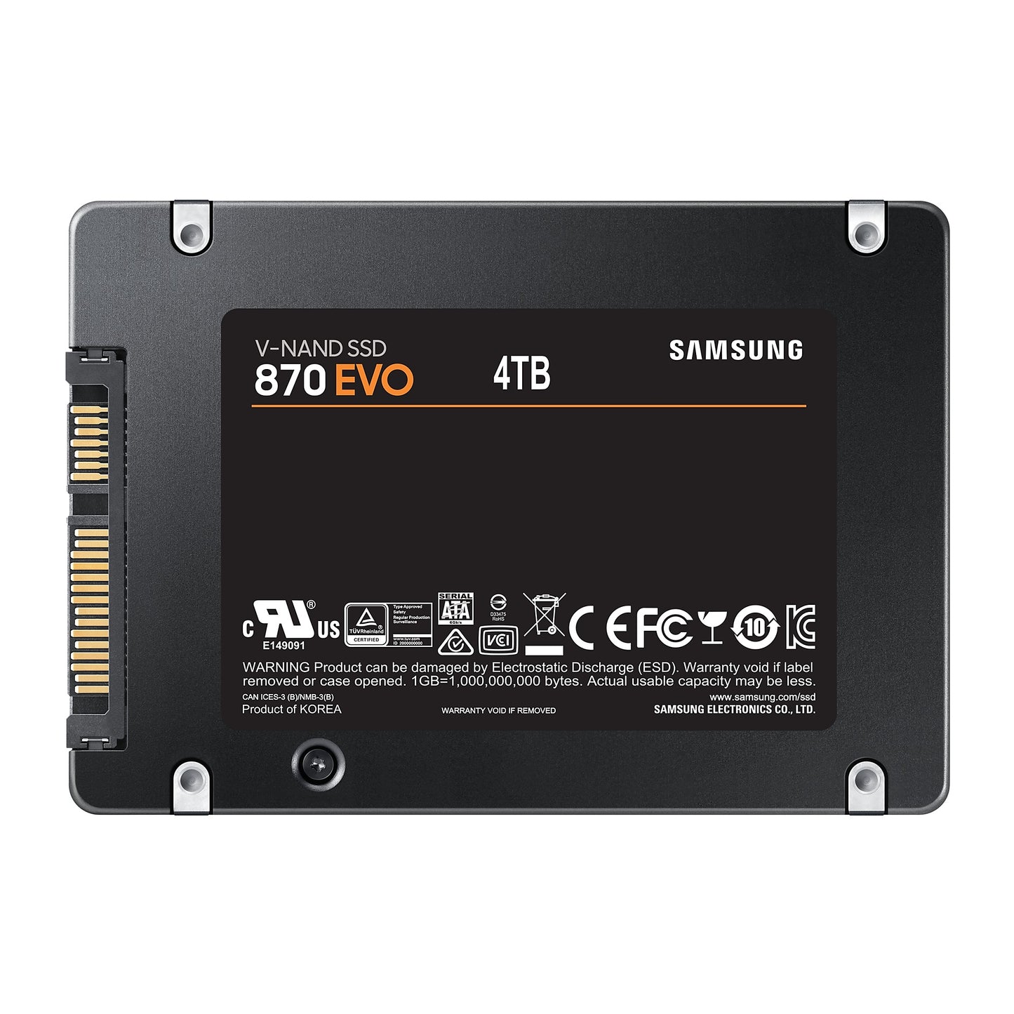 SAMSUNG 870 EVO SATA III 2.5 inch SSD 4TB