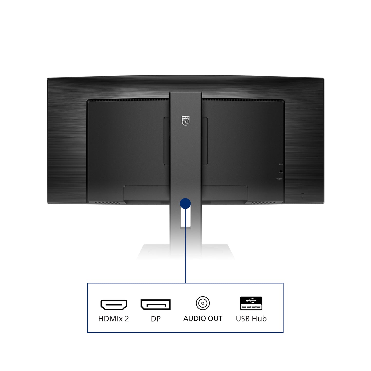 PHILIPS B-Line - 34 inch Curved - UltraWide Quad HD LED Monitor - 3440x1440 - HAS