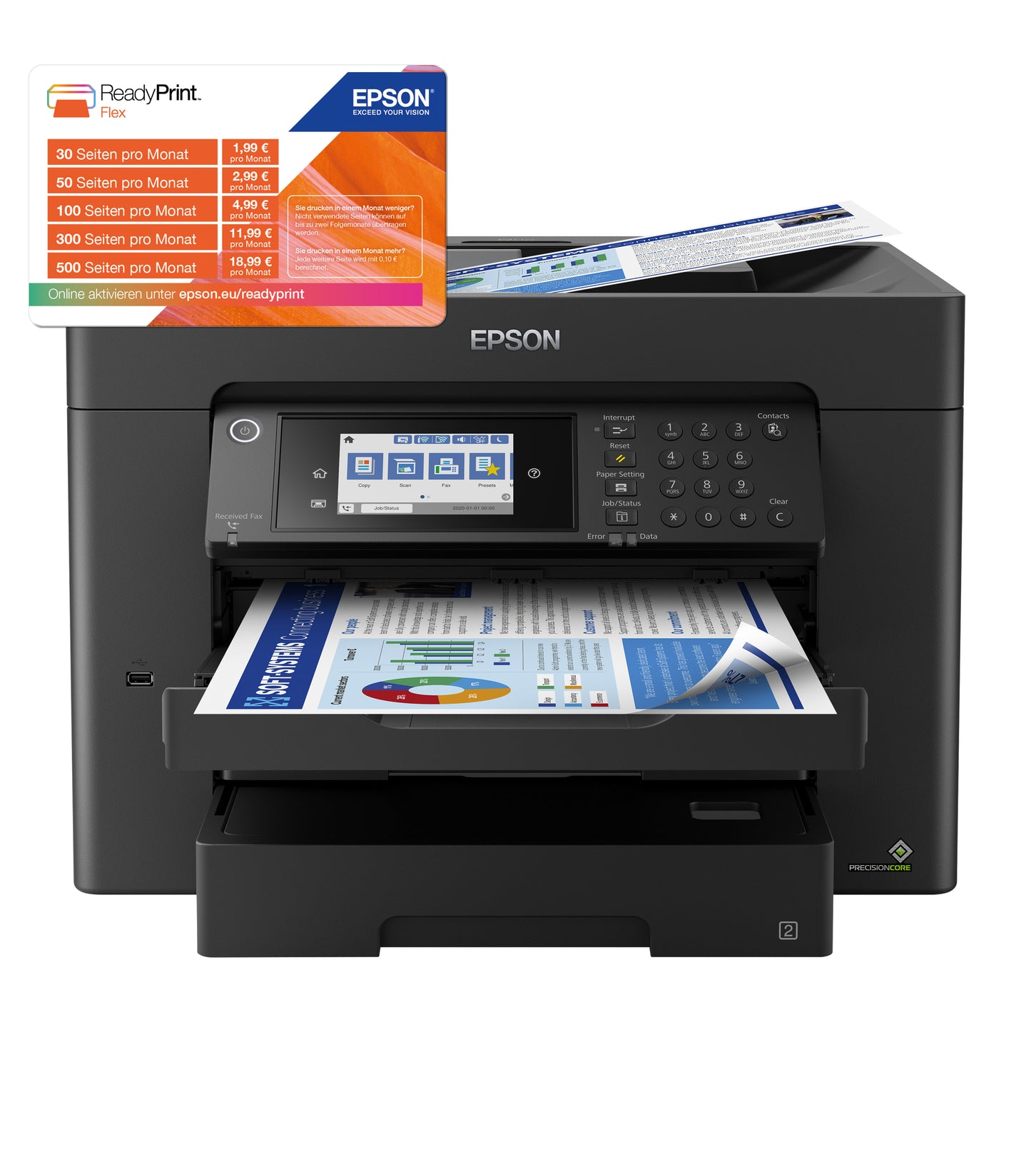 EPSON WorkForce Pro WF-7840DTWF Inkjet 4800 x 2400 DPI A3 Wi-Fi