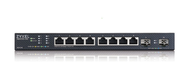 ZYXEL XMG1915-10E - 8-port 2.5GbE - 2 SFP+ Smart Switch - hybrid mode - standalone or NebulaFlex Cloud