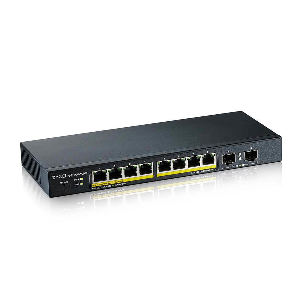ZYXEL 8-Port Smart Managed PoE Gigabit Switch