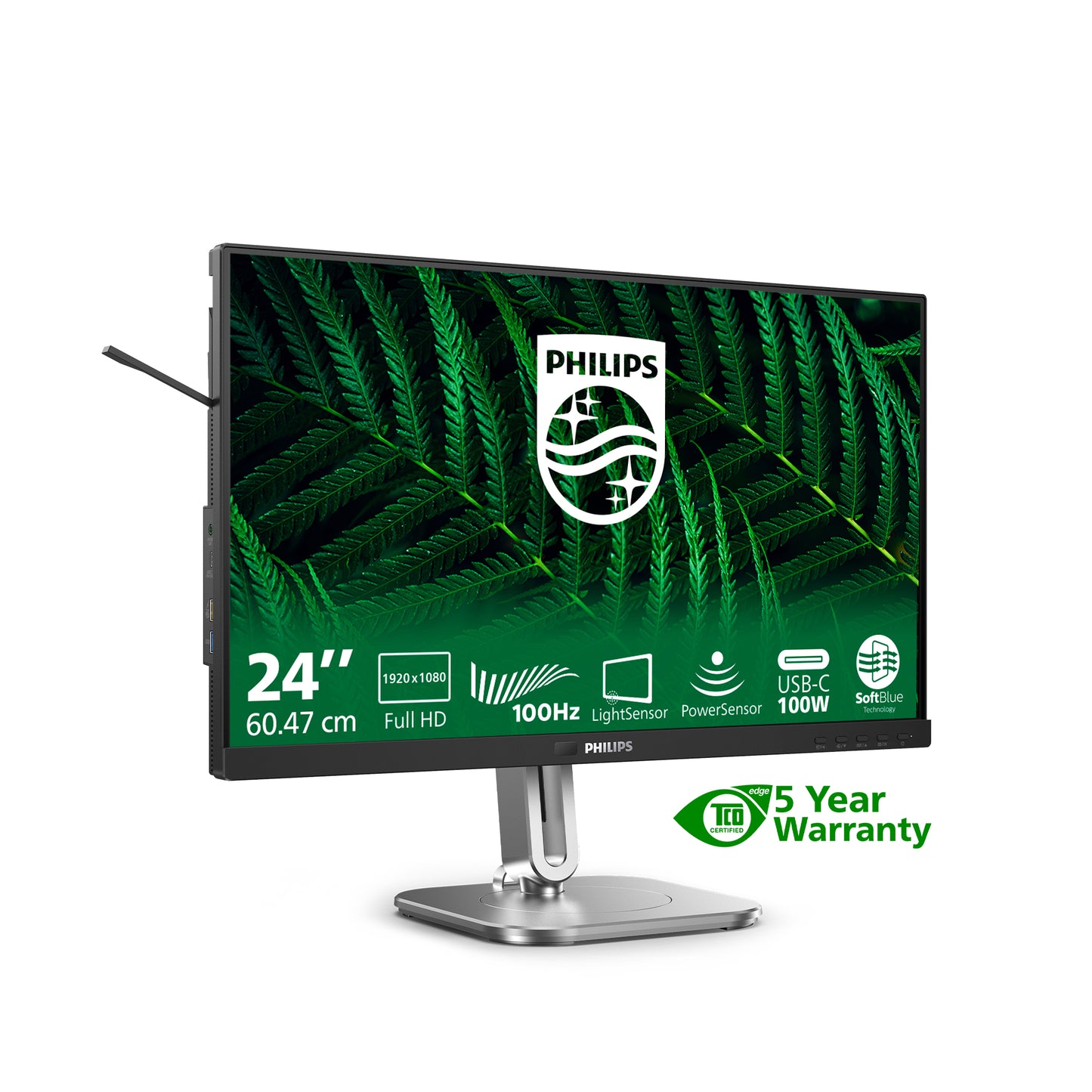 PHILIPS 5000 series 24 inch - 1920 x 1080 - Full HD - LCD - Black