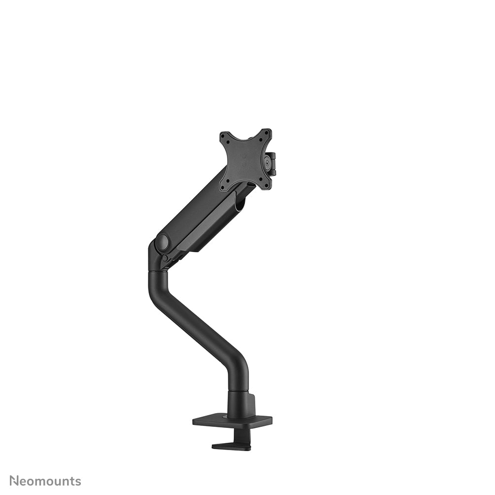 NEOMOUNTS NEXT One Single Monitor Arm - 17-49inch - 1-18 kg (curved 15 kg) - Gas Spring - 180 Degrees - Stop Mechanism - Topfix - Black