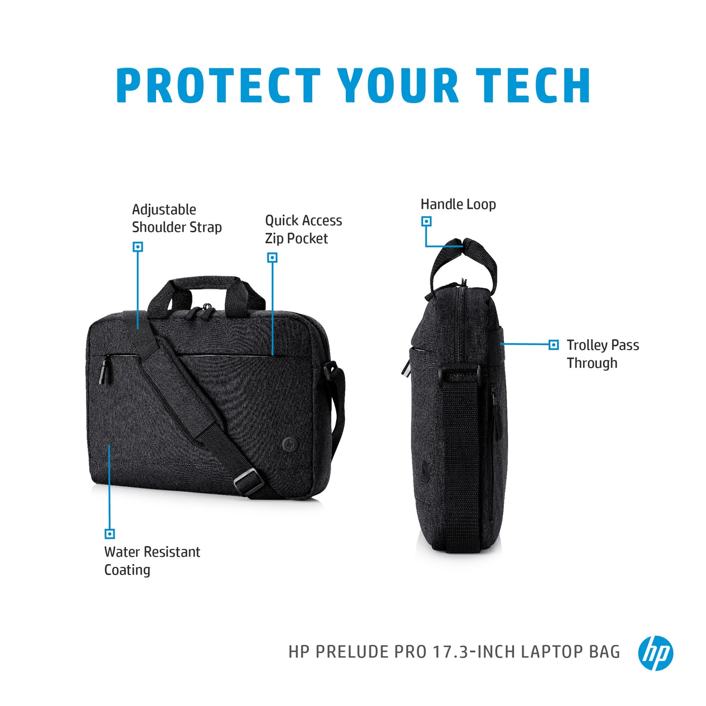 HP INC. 17.3 inch Prelude Laptop Bag - Grey