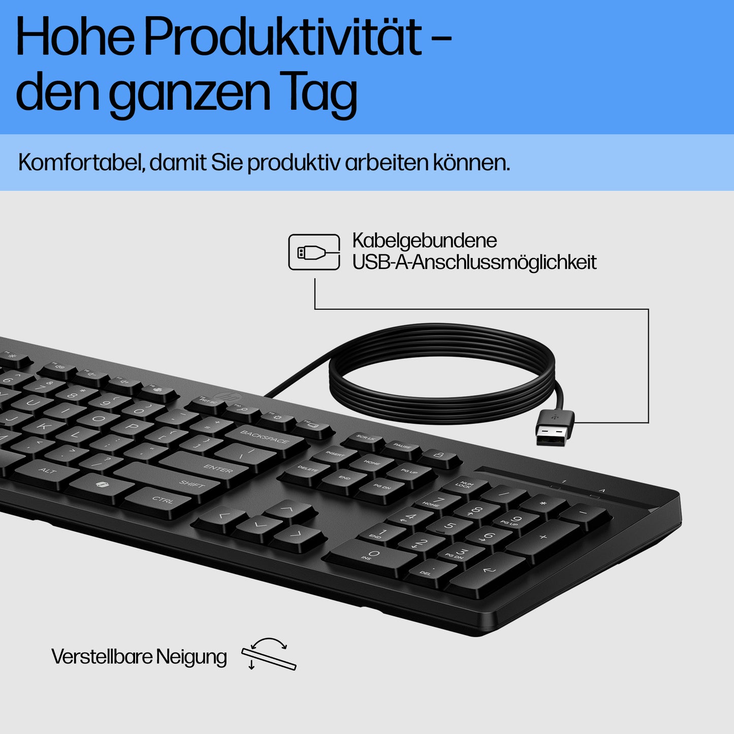 HP INC. 125 G2 USB Wired Keyboard - QWERTY