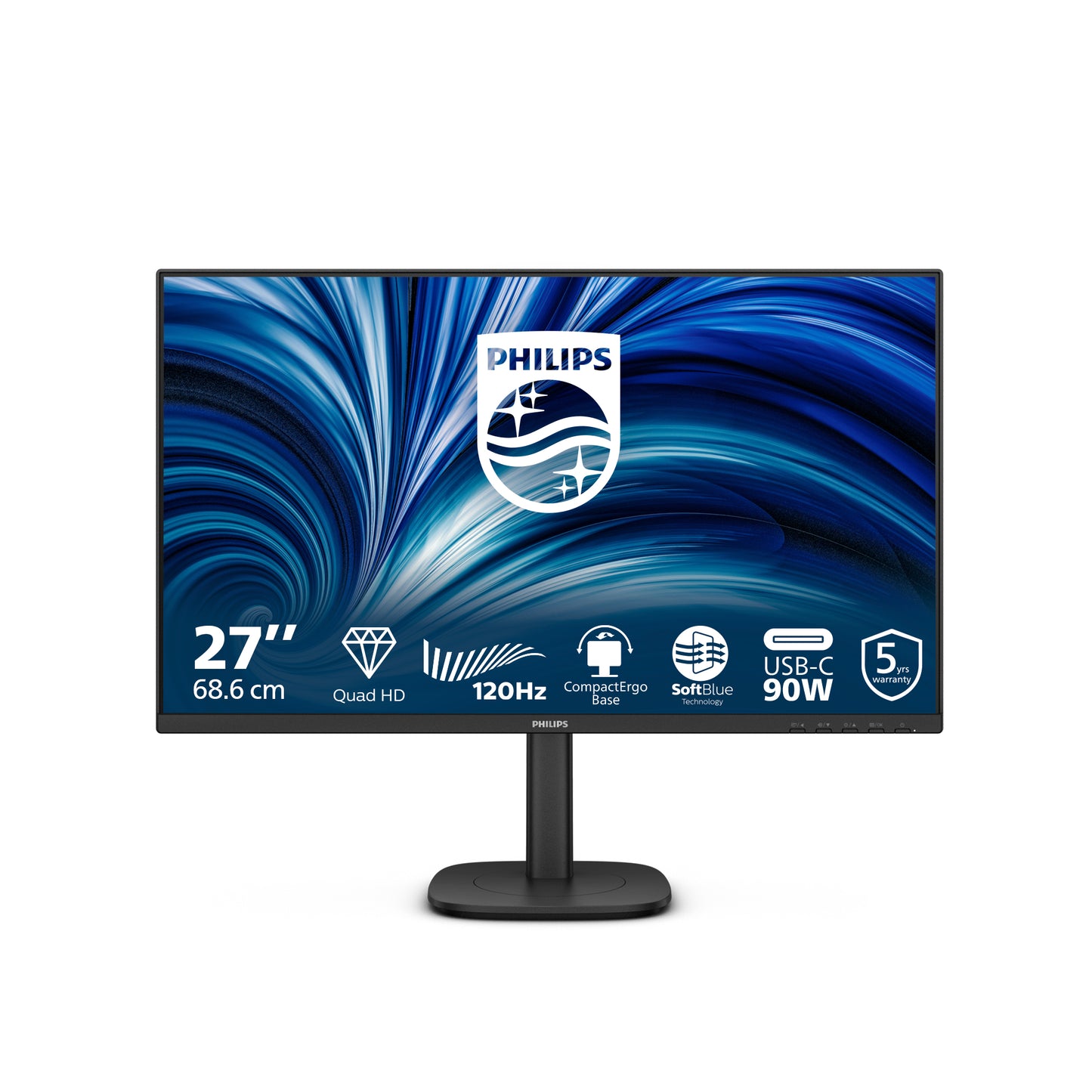 PHILIPS 3000 Series - 27 inch - QUAD HD LCD - 2560x1440 - Pivot - HAS