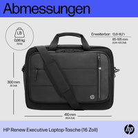HP INC. 16 inch Renew Executive Laptop Bag - Black