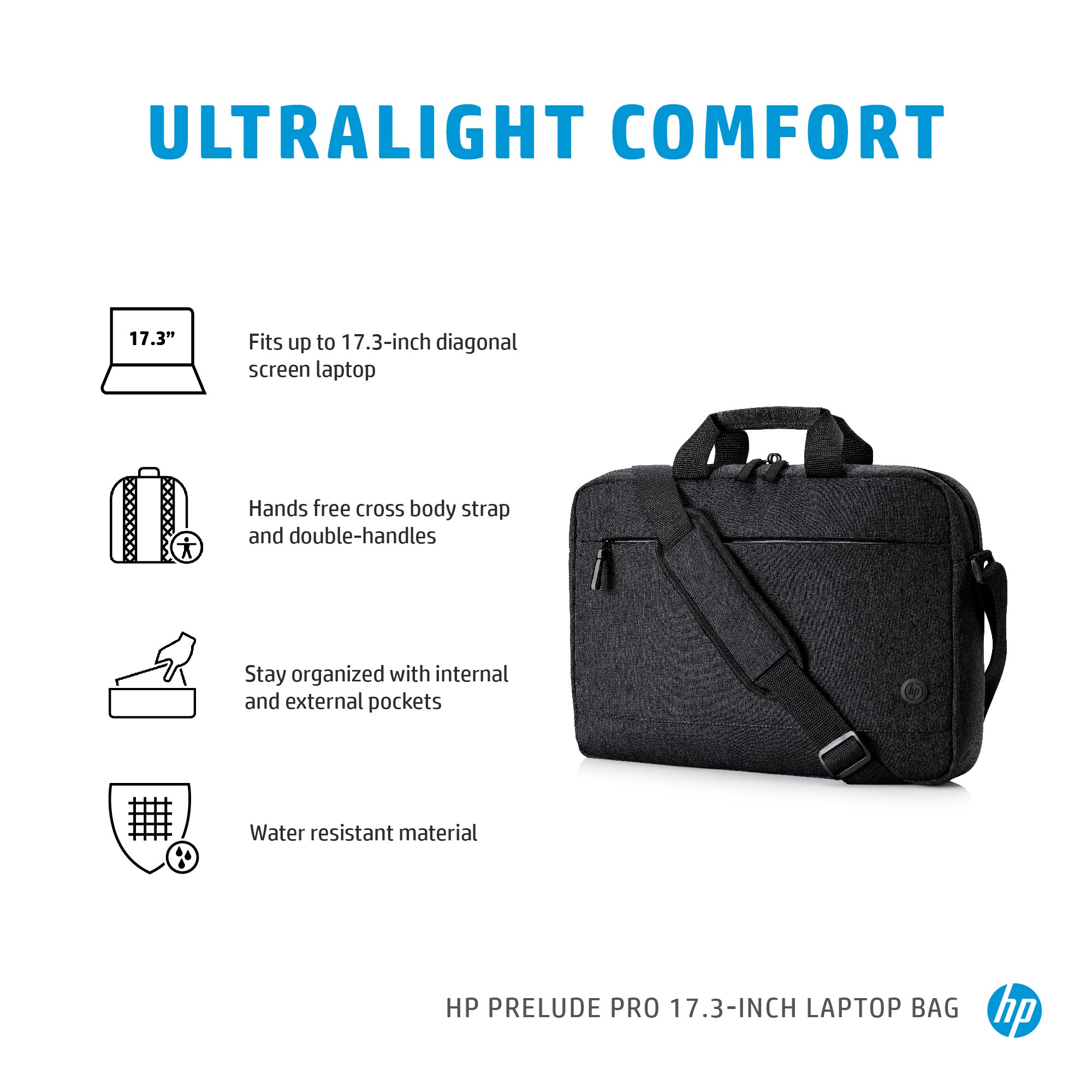 HP INC. 17.3 inch Prelude Laptop Bag - Grey