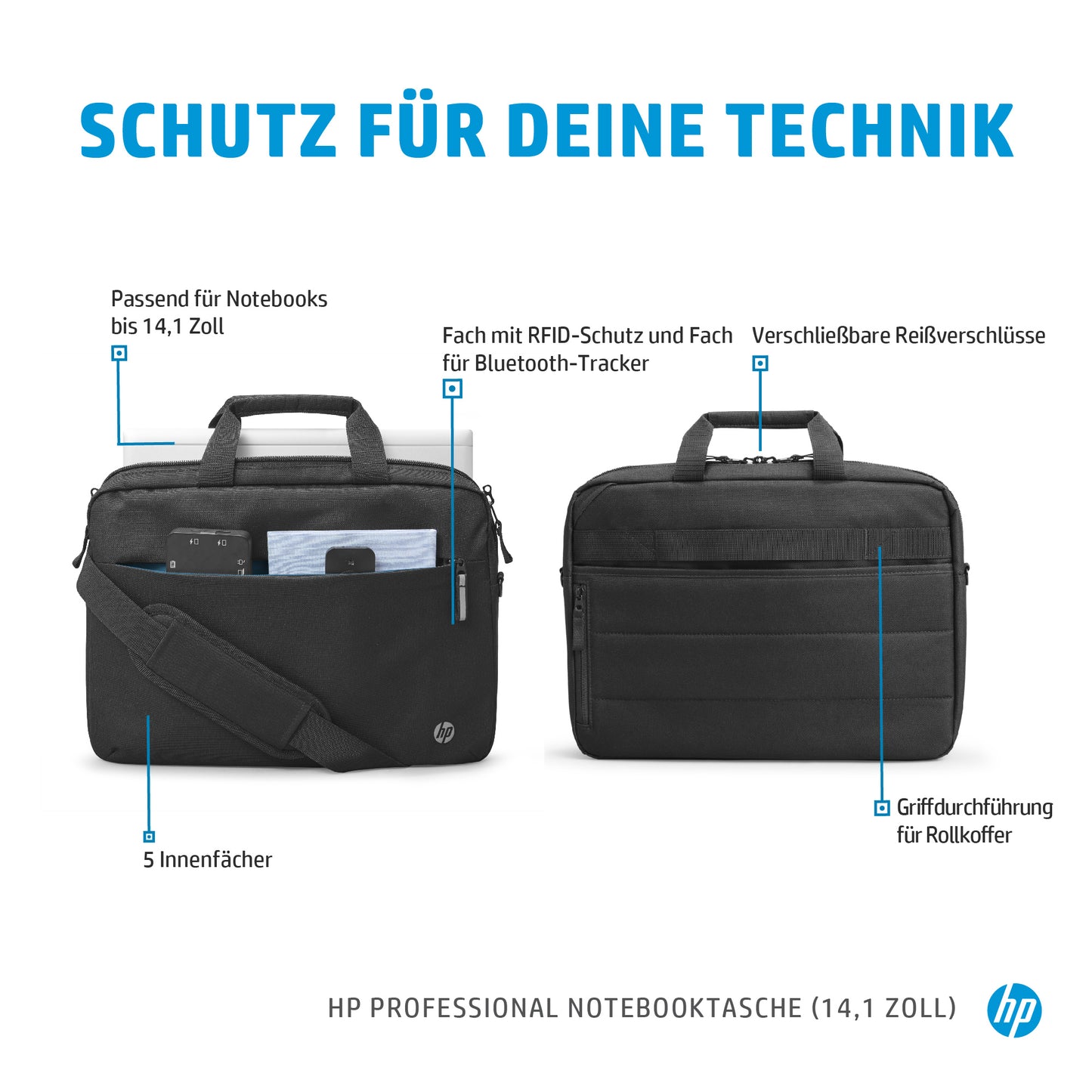 HP INC. 14 inch Professional Laptop Bag - Black