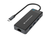 CONCEPTRONIC 7-in-1 Docking Station USB 3.2 Gen 1 - MST - HDMI x 2 - USB 3.0 x 3 - GbE - 100W USB PD