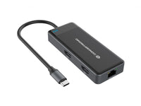 CONCEPTRONIC 7-in-1 Docking Station USB 3.2 Gen 1 - MST - HDMI x 2 - USB 3.0 x 3 - GbE - 100W USB PD