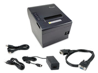 EQUIP 80mm Thermal POS Receipt Printer with Auto Cutter USB/Ethernet/Serial/Cash Drawer connection