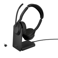 JABRA Evolve2 55 - UC Stereo - headset - with charging stand - USB-C