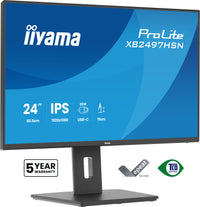 IIYAMA ProLite 24 inch - Full HD IPS LED Monitor - 1920x1080 - USB-C Dock - HAS / Pivot