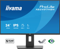 IIYAMA ProLite 24 inch - Full HD IPS LED Monitor - 1920x1080 - USB-C Dock - HAS / Pivot