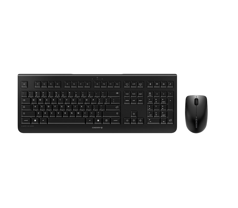 CHERRY DW 3000 - Desktop set - Wireless - QWERTY - Black