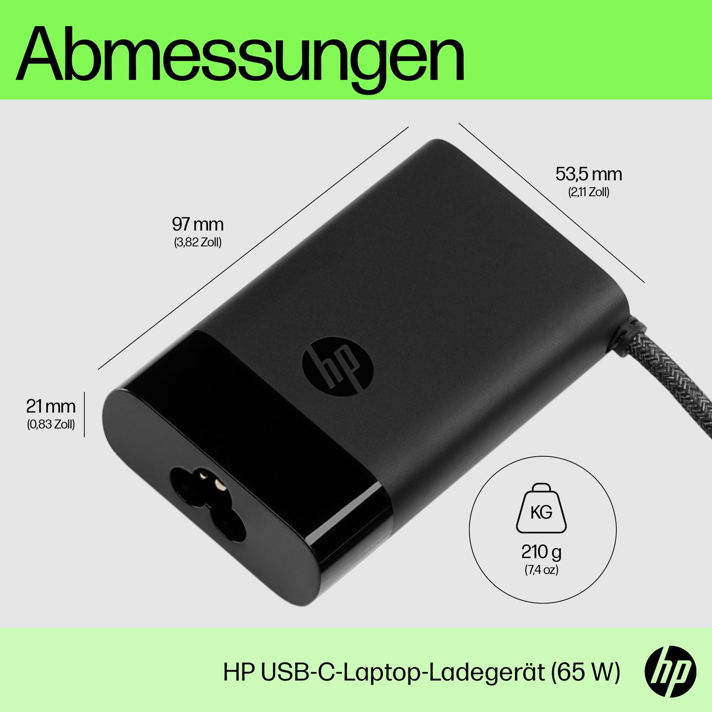 HP INC. 65W USB-C Laptop Charger