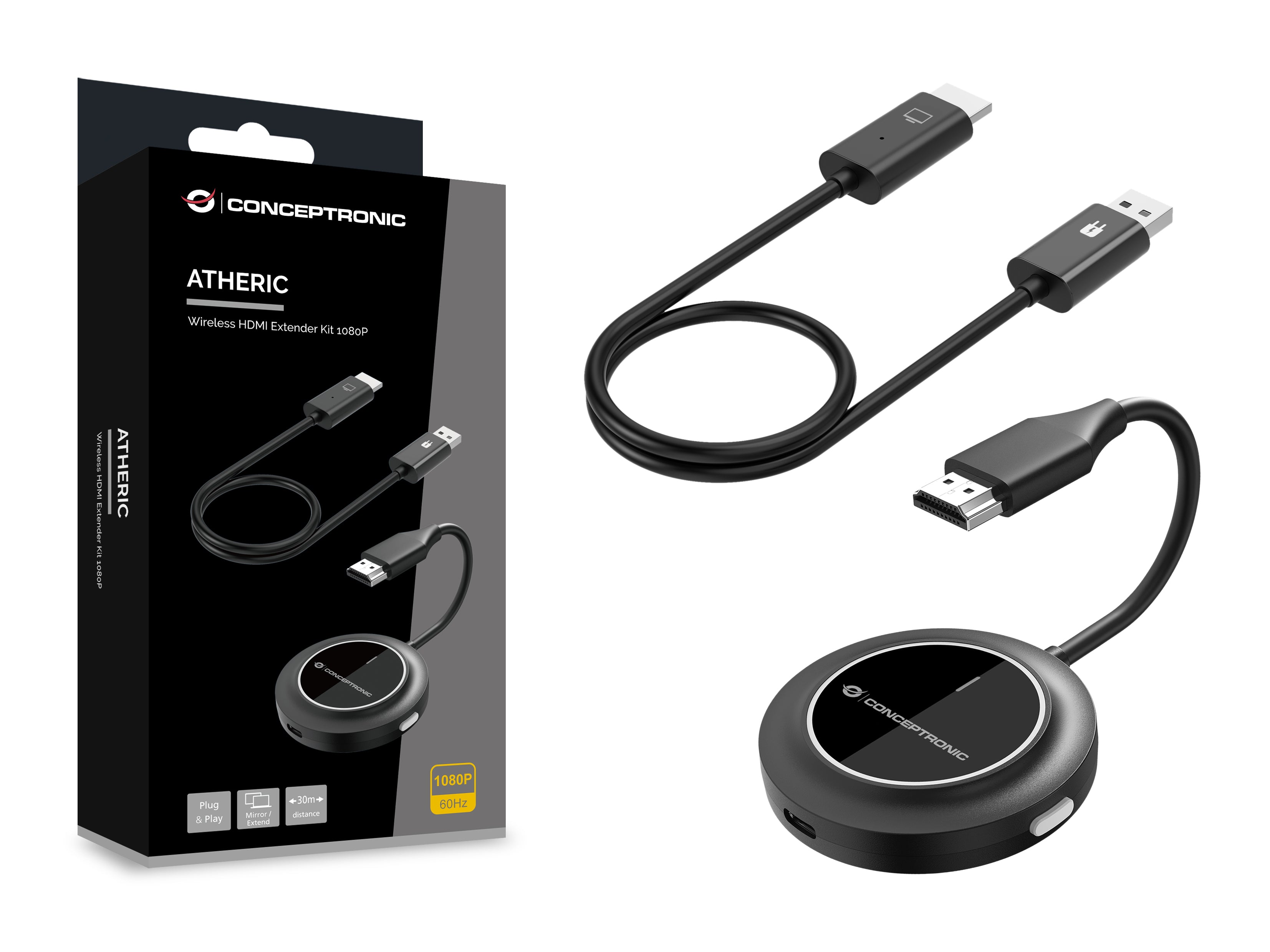 CONCEPTRONIC Wireless HDMI Extender Kit 1080P