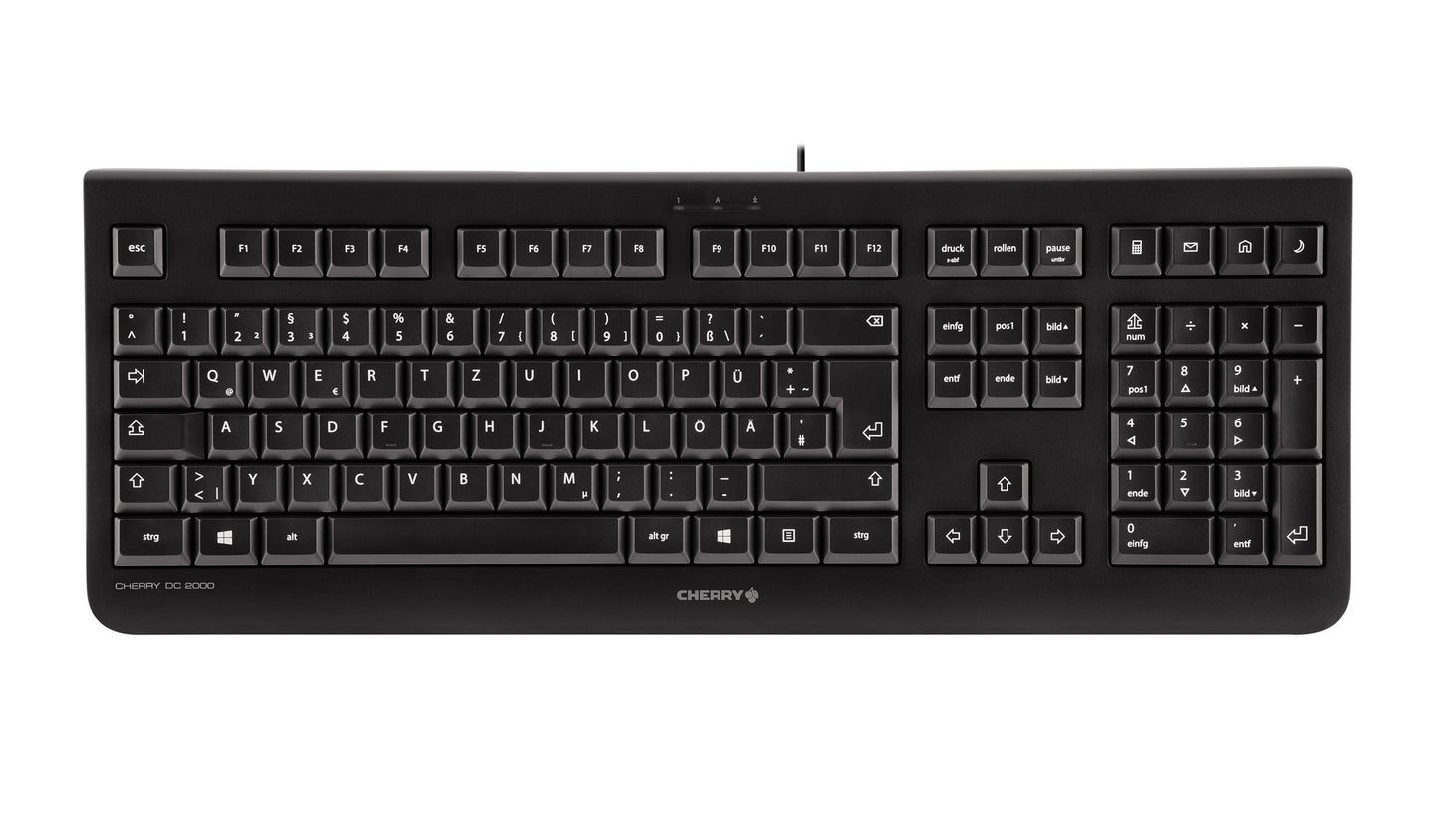 CHERRY DC 2000 - Desktop set - Corded - AZERTY - Black