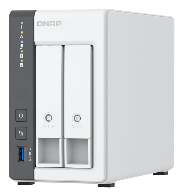 QNAP ARM 4-core Cortex-A55 2.0GHz - NAS Tower - 2x 3.5-inch SATA 6Gb/s