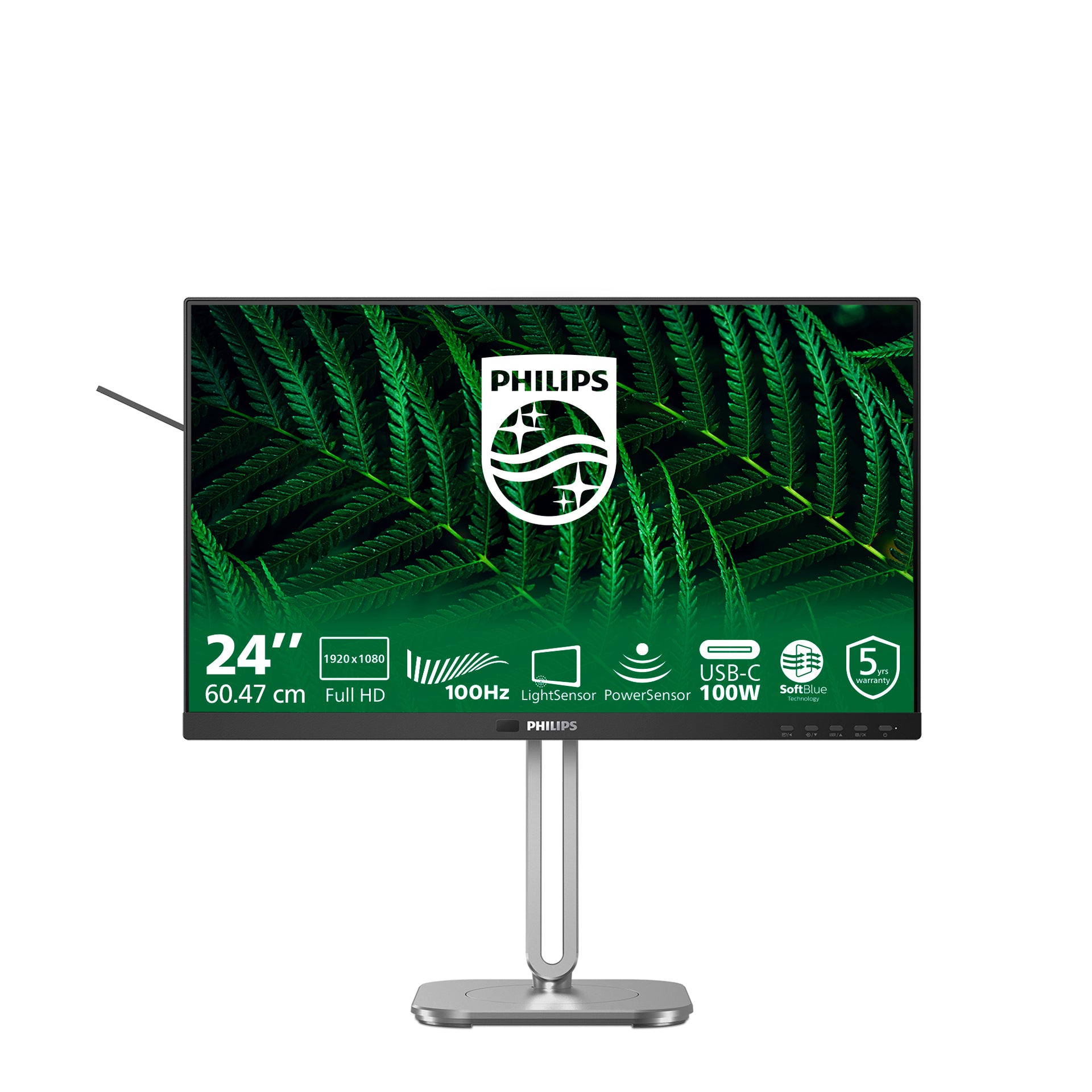 PHILIPS 5000 series 24 inch - 1920 x 1080 - Full HD - LCD - Black