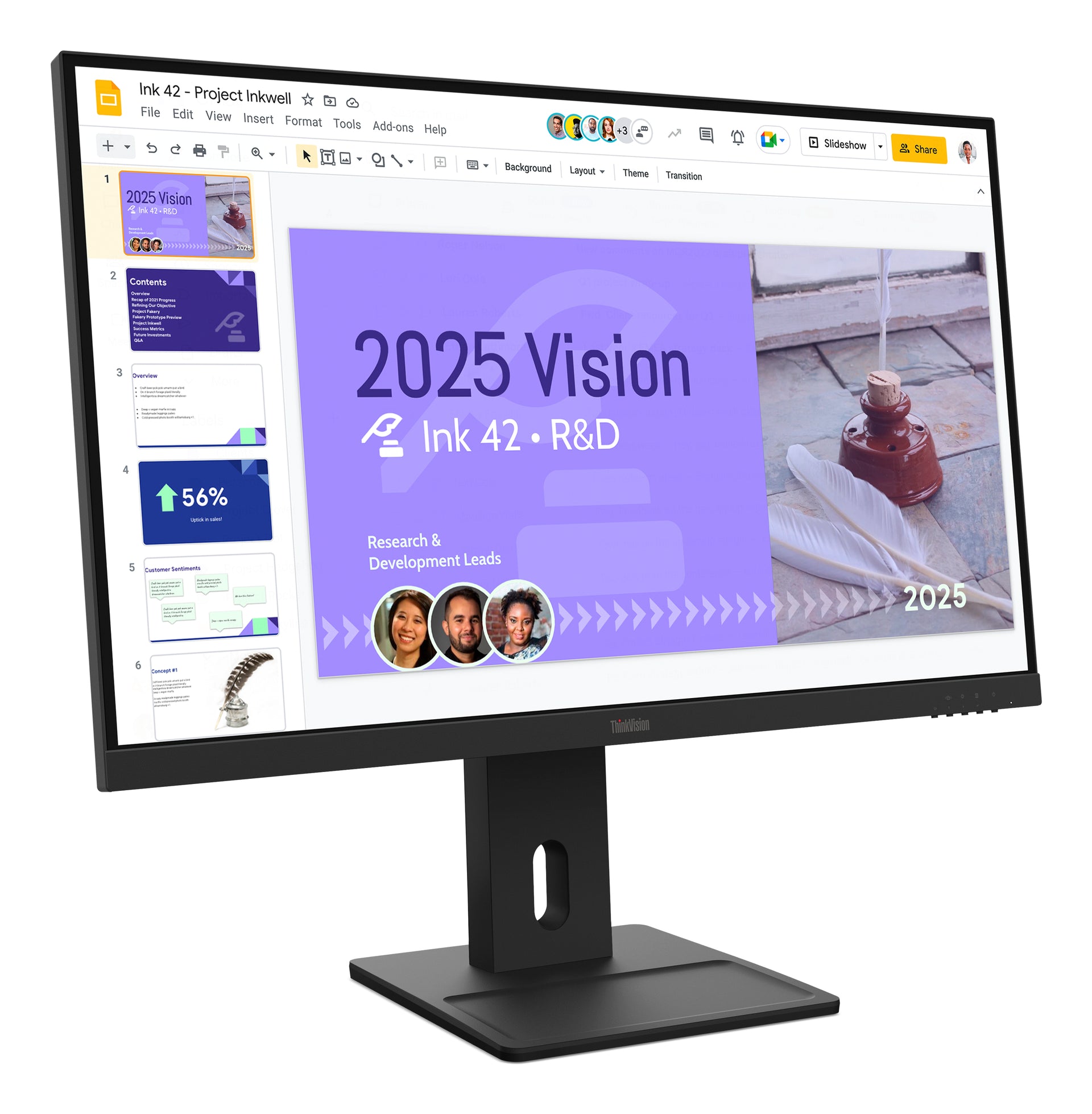 LENOVO ThinkVision E27Q-40 - 27 inch - Quad HD IPS LED Monitor - 2560x1440 - 100Hz - Pivot / HAS