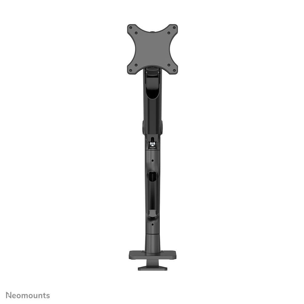 NEOMOUNTS NEXT One Single Monitor Arm - 17-49inch - 1-18 kg (curved 15 kg) - Gas Spring - 180 Degrees - Stop Mechanism - Topfix - Black