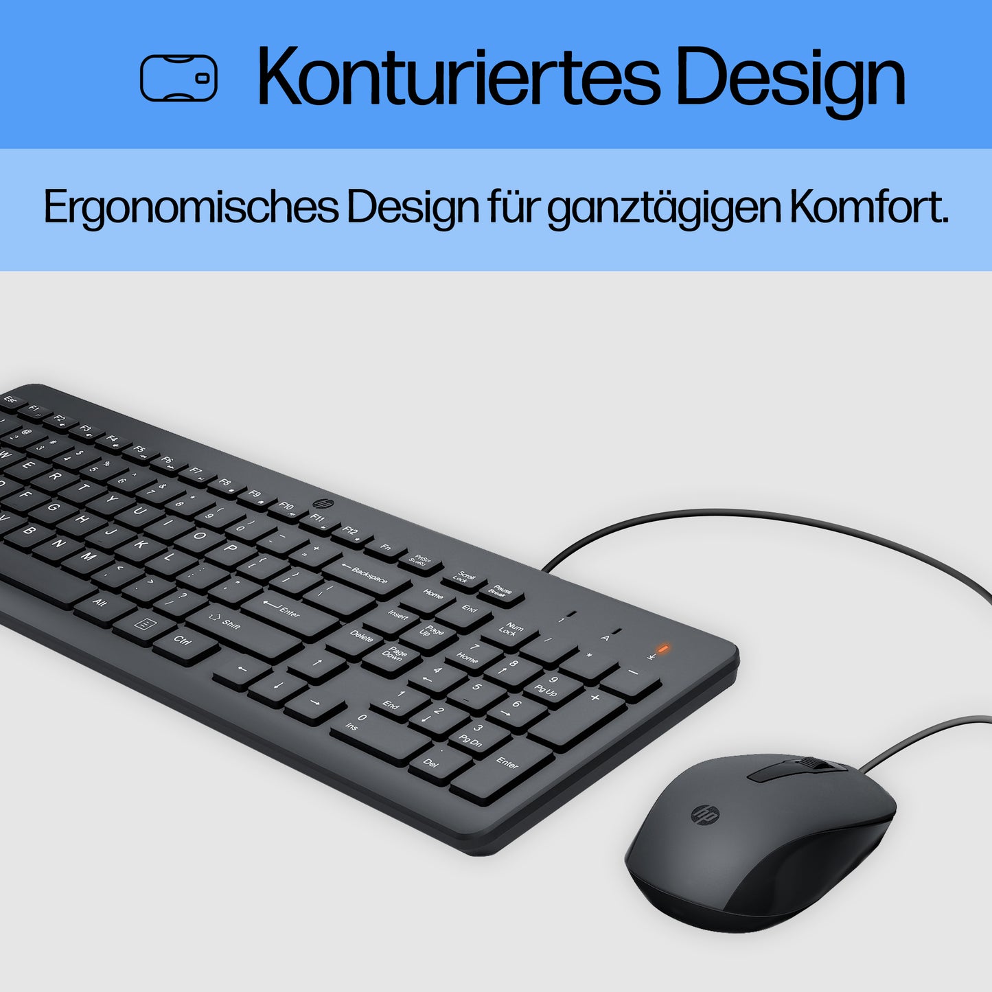 HP INC. 150 Wired Keyboard and Mouse - QWERTY