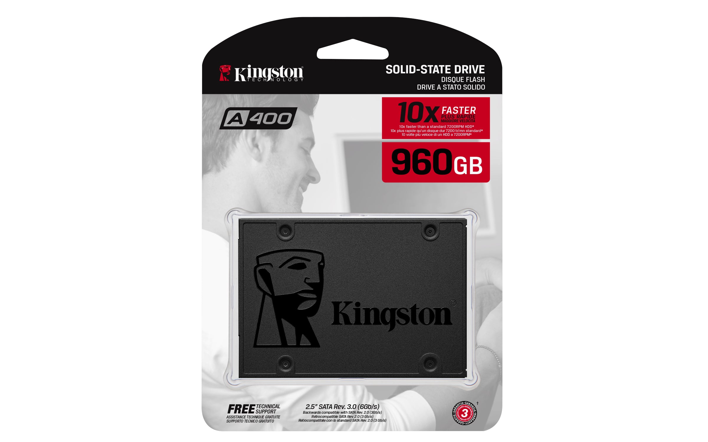 KINGSTON A400 960GB SSD - 2.5 inch - SATA 6Gb/s