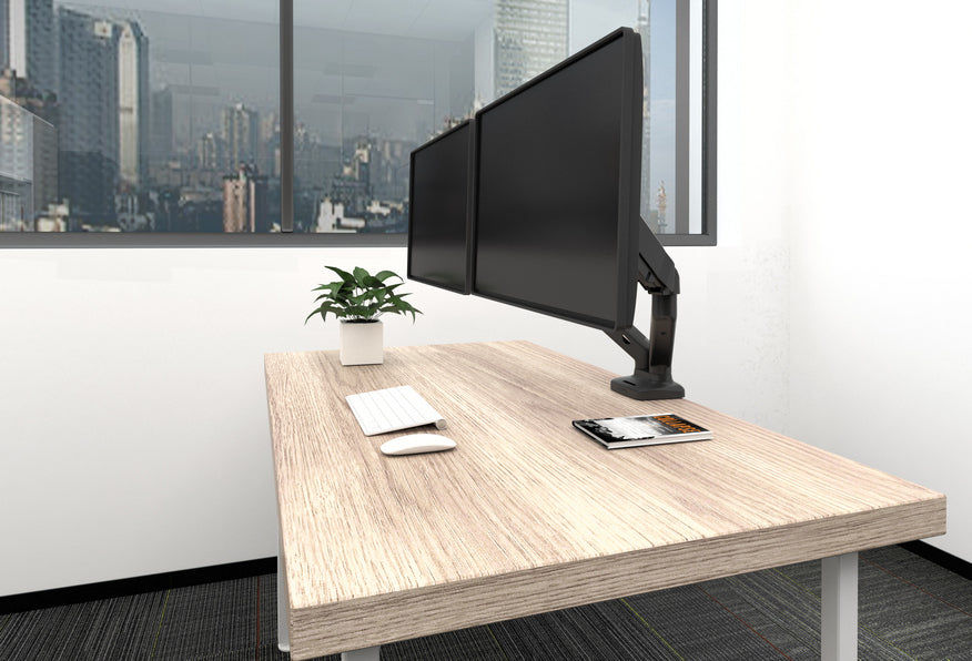 EQUIP 17 inch - 32 inch Interactive Desk Mount Dual Monitor Bracket
