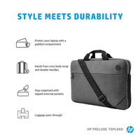 HP INC. 15.6 inch Prelude Topload Laptop Bag - Grey