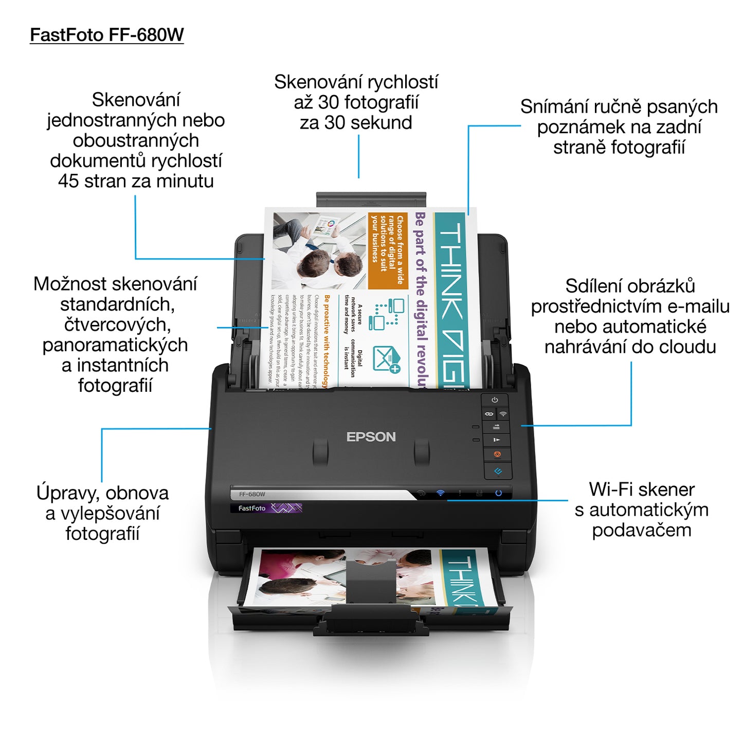 EPSON FastFoto FF-680W - Sheet-fed scanner