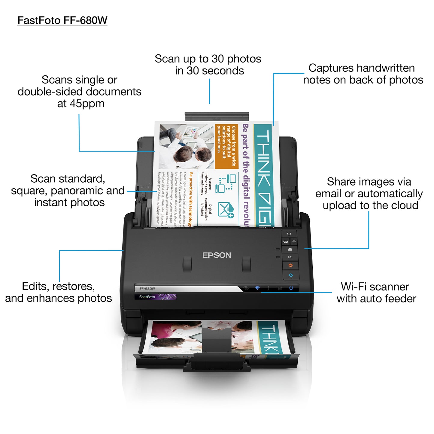 EPSON FastFoto FF-680W - Sheet-fed scanner