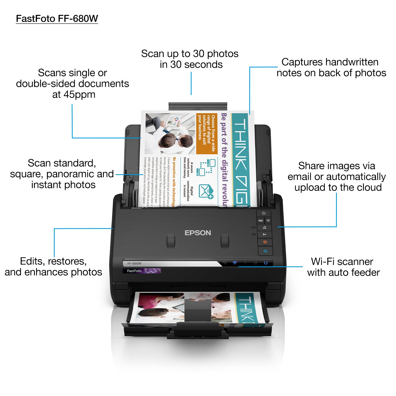 EPSON FastFoto FF-680W - Sheet-fed scanner