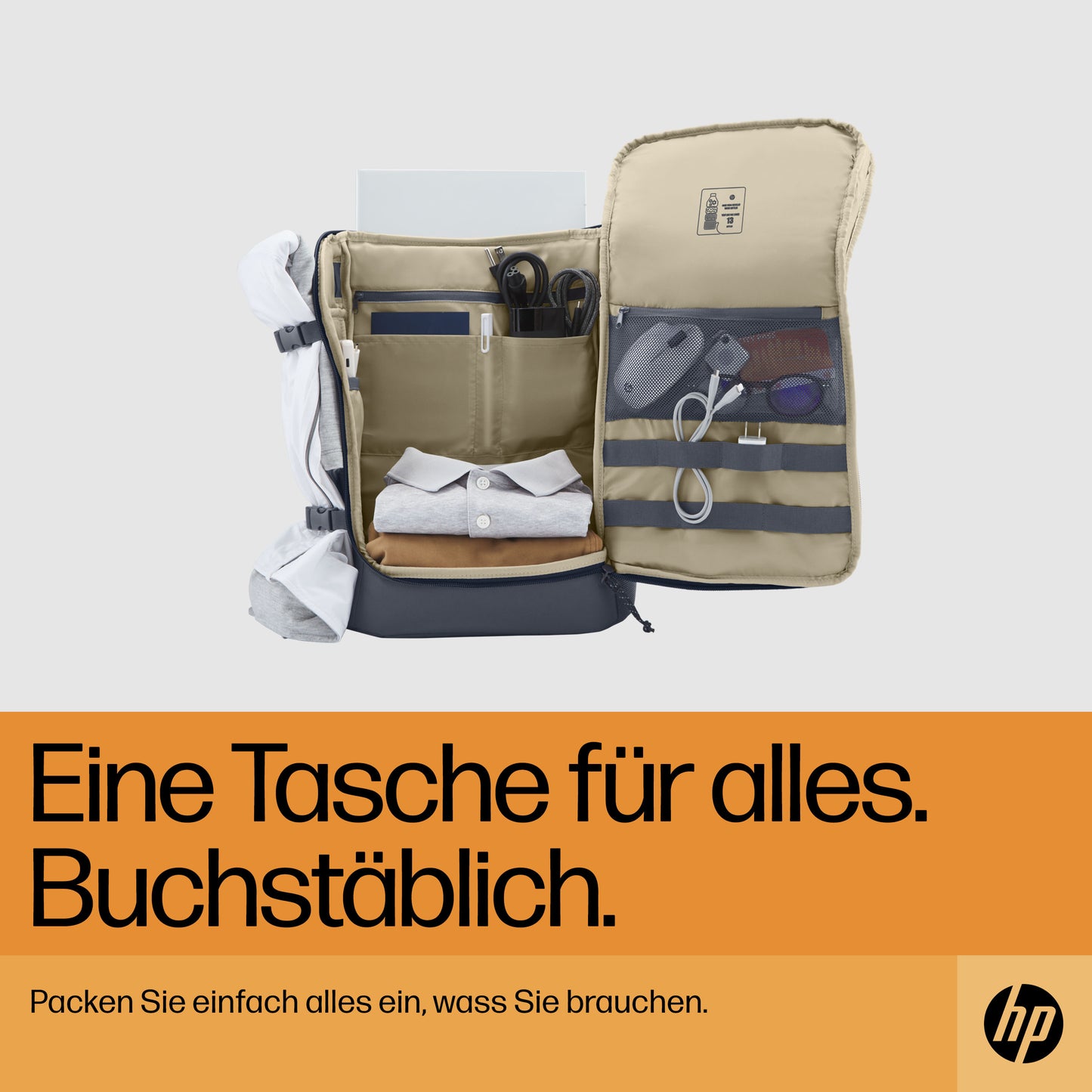HP INC. 15.6 inch Travel 25 Liter Laptop Backpack - Blue