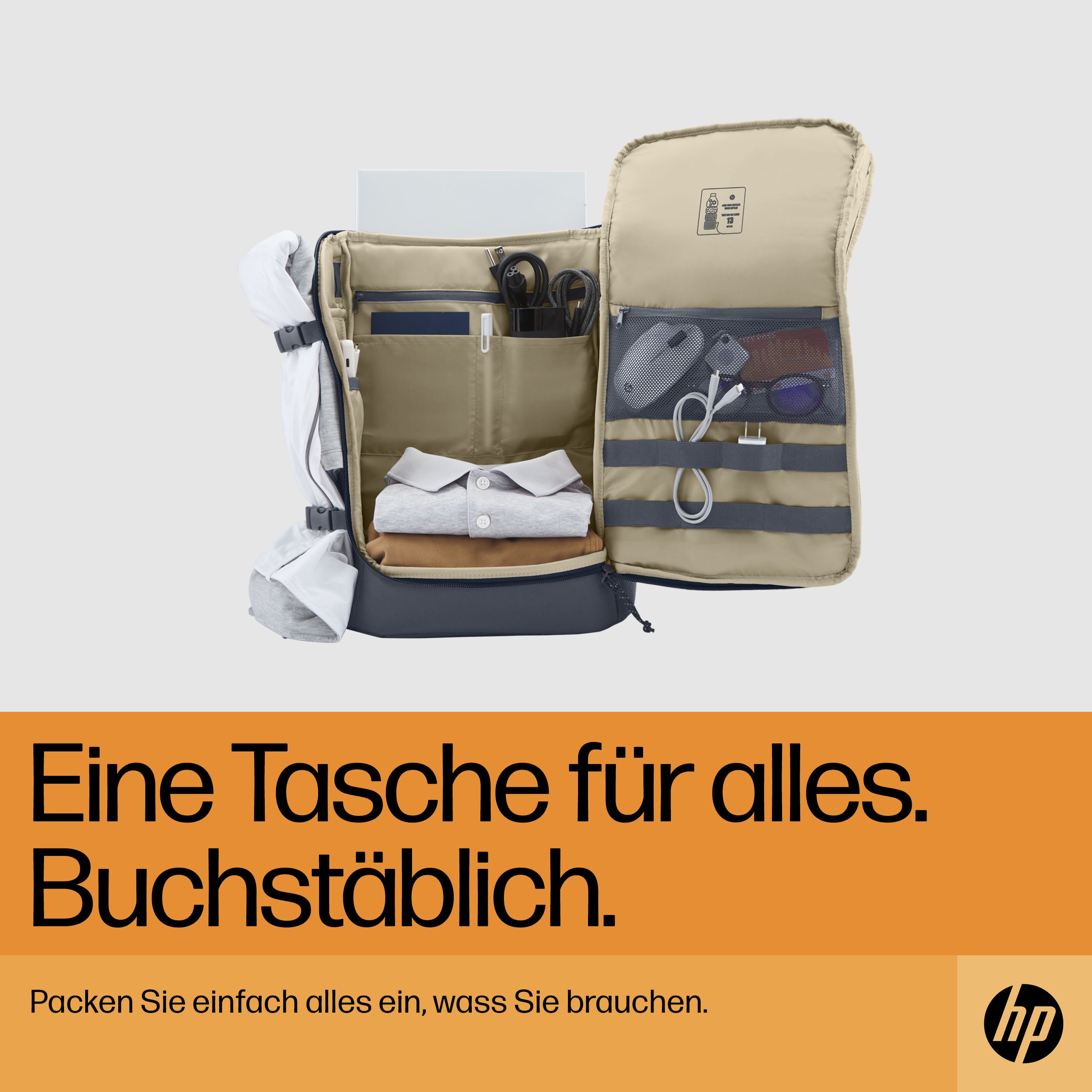 HP INC. 15.6 inch Travel 25 Liter Laptop Backpack - Blue