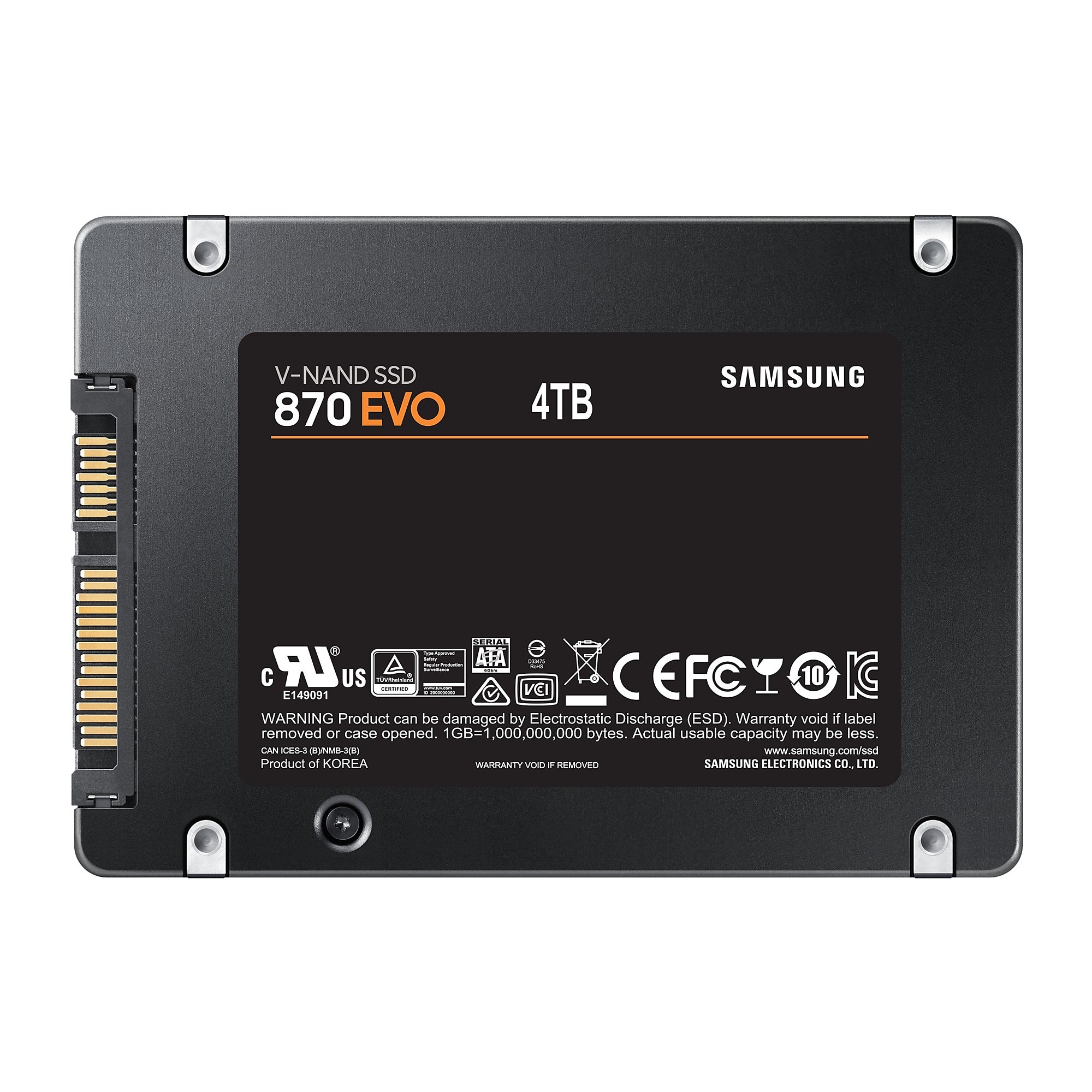 SAMSUNG 870 EVO SATA III 2.5 inch SSD 4TB