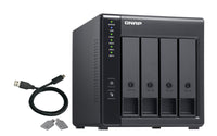 QNAP TR-004 HDD/SSD enclosure - 2.5 inch / 3.5 inch - Black