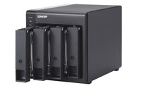 QNAP TR-004 HDD/SSD enclosure - 2.5 inch / 3.5 inch - Black