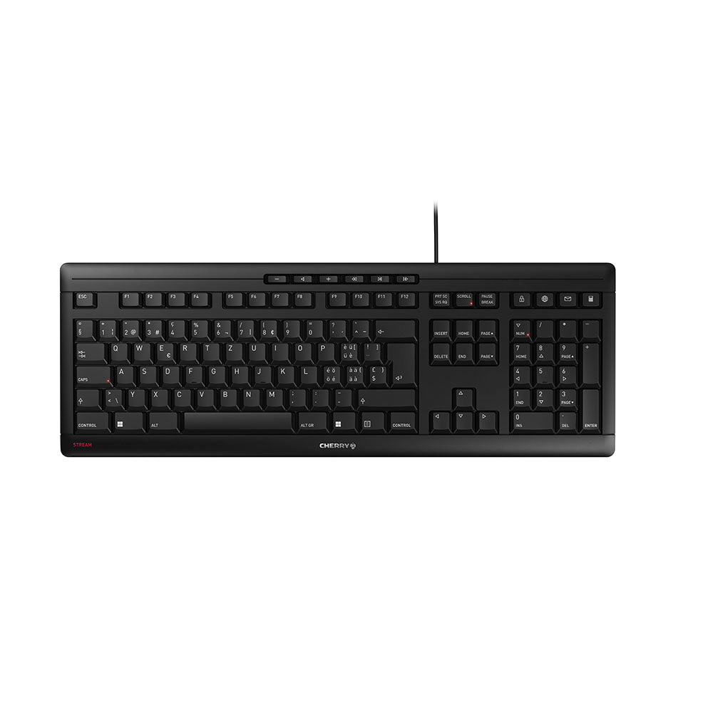 CHERRY STREAM - Keyboard - Corded - Swiss QWERTZ - Black