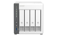 QNAP ARM 4-core Cortex-A55 - NAS Tower - 4 GB RAM - 4GB Flash - 4 Bays 3.5 inch - White