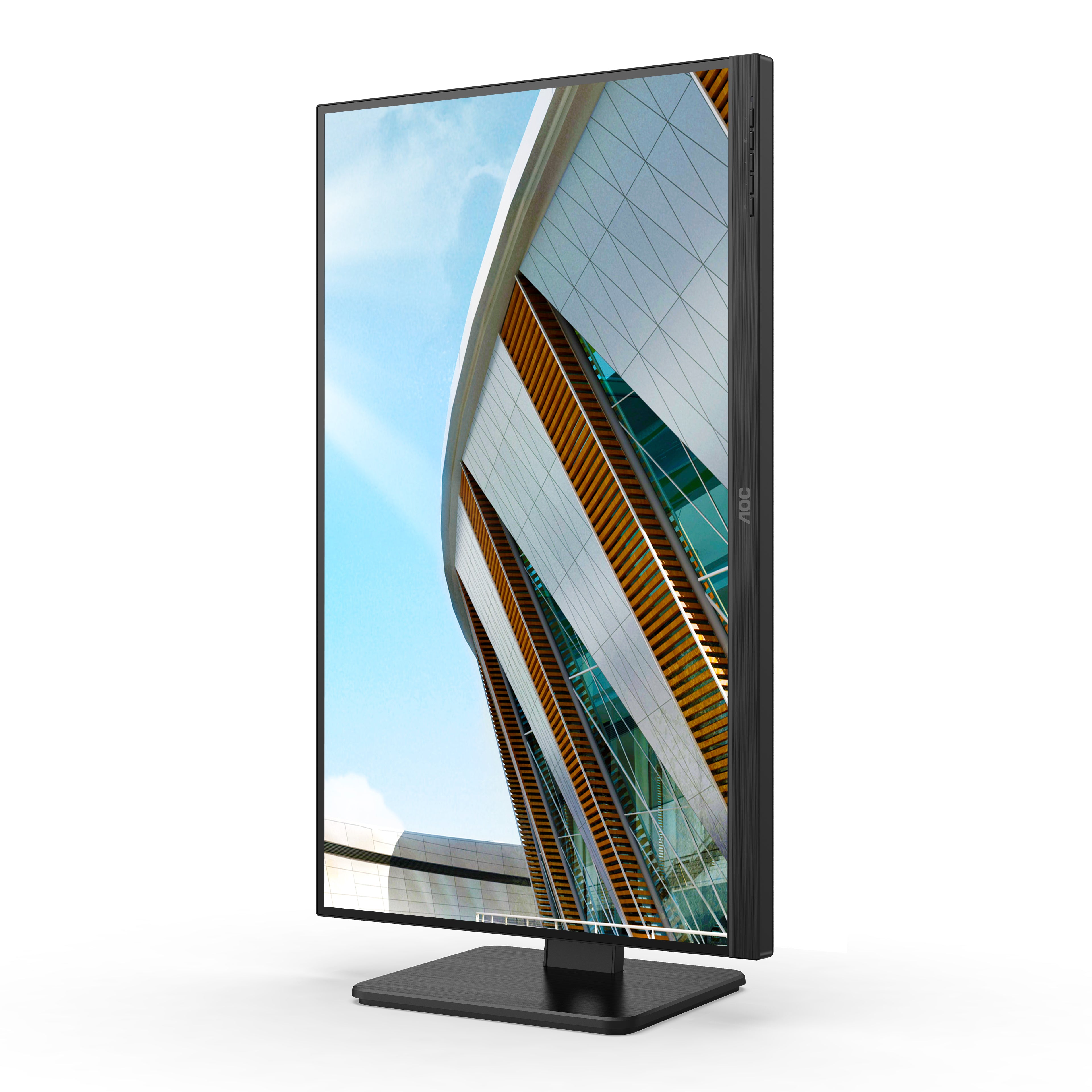AOC P2 Series - 27 inch - Full HD IPS LED Monitor - 1920x1080 - Pivot - HAS