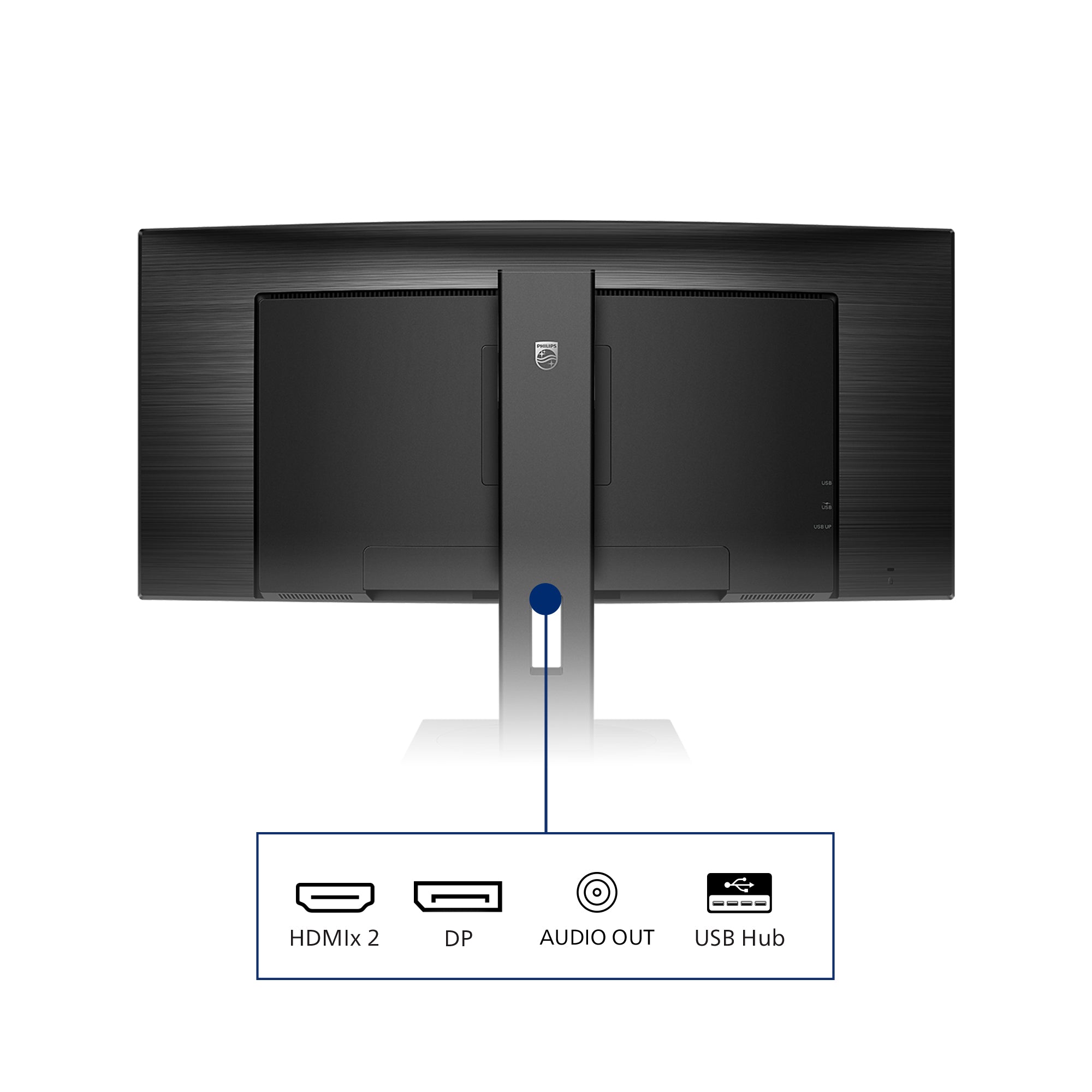 PHILIPS B-Line - 34 inch Curved - UltraWide Quad HD LED Monitor - 3440x1440 - HAS